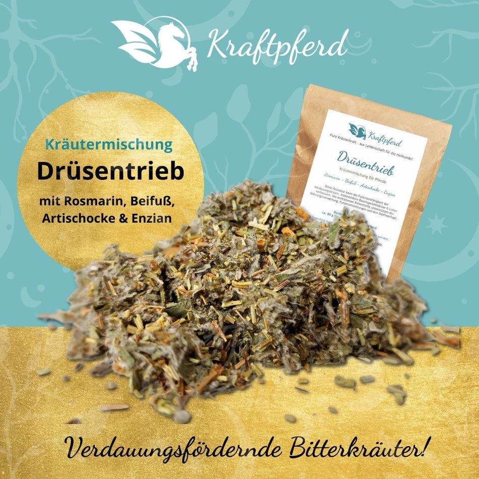 Kräutermischung Drüsentrieb - 1 kg - Kraftpferd