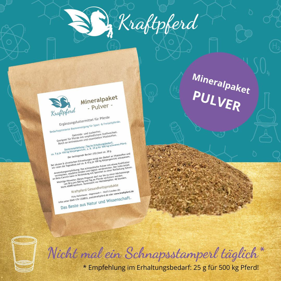 Mineralpaket von Kraftpferd als Pulver